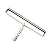 Wet Film Applicator, Stainless Steel Wire Bar, Handheld Ink Scraping Tool, Metal Handle, for Varnishes, Glue, Paint, and Ink, Easy to Clean
