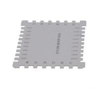 Wet Film Comb Gauge, Stainless Steel Hexagonal Ruler for Paint, Adhesives & Coatings, 25-2000 µm Measurement Range, Lasting Tool(Square Type)