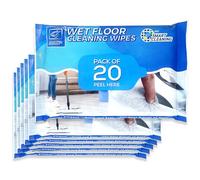 Wet Floor Cleaning Wipes - Wet Wipes for Most Flat Mops Compatible with Flash Mops - Perfect Floor Cleaner for Laminate, Tile, Wood, or Hard Surfaces (6 count (Pack of 120))