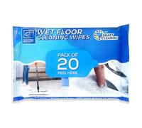 Wet Floor Cleaning Wipes - Wet Wipes for Most Flat Mops Compatible with Flash Mops - Perfect Floor Cleaner for Laminate, Tile, Wood, or Hard Surfaces (1 count (Pack of 20))