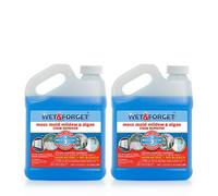 Wet & Forget Moss Mold Mildew & Algae Stain Remover Multi-Surface Outdoor Cleaner Concentrate Original 64 Fluid Ounces (2 Pack)