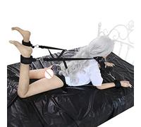 Wet Game Bed Sheets, Waterproof & Oil Resistant Adult Sex Bed Sheets, Waterproof Fitted Play Sheet, Waterproof Bedding Set Sex Toys, BDSM Messy Play Sex Sheet Bed Cover (Black)