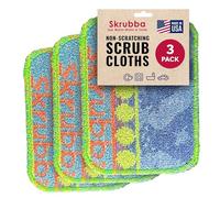 Wet-It Skrubba Non-Scratch Scouring Pad - European Scrubby Sponge for Kitchen Cleaning, Pots, Pans, Glass & Cookware - Durable Reusable Pad with Fun Chicken Design