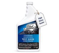 Wet Look Natural Stone Sealer From Black Diamond Stoneworks Provides Durable Gloss and Protection to: Slate, Stone, Concrete, Brick, Block, Pavers, Sandstone, Driveways, Garage Floors. Interior or Exterior.