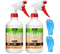 Wet Look Stone Sealer - 32oz High Gloss Paver Sealer, Stone Colour Enhancer with Long Lasting Gloss Protection, Stain Proof for Interior & Exterior Slate, Driveway, Floor