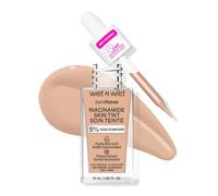 Wet n Wild Bare Focus Niacinamide Skin Tint, Lightweight Foundation with Buildable Formula, Enriched with Hyaluronic Acid and Vitamin E for a Radiant Look, Light Medium Sand