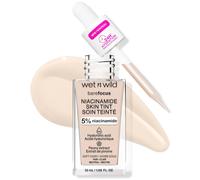 wet n wild Bare Focus Skin Tint, 5% Niacinamide Enriched, Buildable Sheer Lightweight Coverage, Cruelty-Free & Vegan - Soft Ivory
