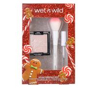 Wet n Wild Holiday Essentials Vault, Make-Up Gift Set with Lash and Brow Gel Mascara, Highlighting Powder and Application Brush