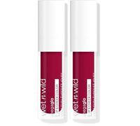 wet n wild Mega Glo Lip & Ch olor, Creamy Berry Stain, Buildable Multi-Use Soft Matte Finish, Vegan & Cruelty-Free - Berry True (Pack of 2)