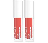 wet n wild Mega Glo Lip & Ch olor, Creamy Coral Stain, Buildable Multi-Use Soft Matte Finish, Vegan & Cruelty-Free - Coral Dream (Pack of 2)