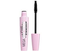 Wet 'n' Wild, Mega Volume Mascara, Volumizing and Plumping Mascara with Full Spiral Fiber Brush and Quick Loading Formula for a Maximizing Volume Effect, Enriched with Vitamin E, Very Black, One size