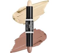 Wet n Wild, MegaGlo Dual-Ended Contour Stick, 2-in-1 Contour Stick with Contouring Shade and Highlighter, Easy-to-Blend Formula, for a Defined and Chiseled Look, Light/Medium