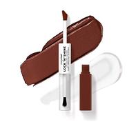 Wet n Wild Megalast Lock n' Shine, Dual-Ended Lip Color and Clear Gloss, Vitamin E and Jojoba Oil Enriched Formula, Affogato Dreams Shade