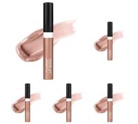 wet n wild MegaSlicks Lip Gloss, Ultra-Glossy, Vitamin-E Enriched, Ultra-Gloss High Shine Moisturizing, Cruelty-Free & Vegan - Rose Gold (Pack of 5)