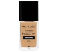 Wet n Wild Photo Focus Matte Foundation, Buildable High-Performing Liquid Makeup, Flash-Proof No White Cast and Pore-Blurring Finish, Cream Beige
