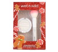 Wet n Wild Powder Perfection Kit, Make-Up Gift Set with Translucent Face Powder + Brush for a Matte Finish