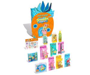 wet n wild SpongeBob SquarePants PR Box - Pineapple House 2-Layer Collector's Set with Makeup & Tools for Unique F.U.N Looks,
