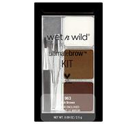 Wet 'n' Wild Ultimate Brow Kit, Eyebrow Kit to Shape, Define and Fill the Eyebrows, Kit with 1 Brow Wax, 2 Fixing Powders, 1 Brush and 1 Tweezers, Vegan Product, Ash Brown