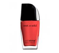 Wet n Wild, Wild Shine Nail Color, Quick Dry Nail Polish with High Shine Finish, Smooth Texture for Easy Application without Streaks or Clumps, Long-Lasting Formula, Precision Brush, Heatwave