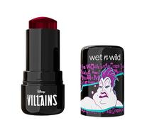 Wet n Wild x Disney Villains Extreme Evil Jelly Blush, Buildable Cream Blusher & Cheek Tint, Dewy Glow - Ursula Inspired Makeup, Blah Blah