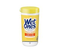 Wet Ones Antibacterial Hand Wipes, Tropical Splash, 40 ct Canister (1 Pack)
