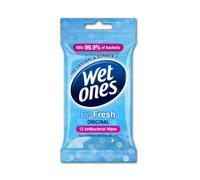 Wet Ones Be Fresh Original Antibacterial Wipes Pack of 6