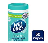 Wet Ones Be Gentle 50 Fragrance Free With Aloe Antibacterial Hand Wipes