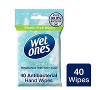 Wet Ones Be Gentle Biodegradable Antibacterial Hand Wipes 40 Wipes