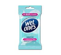 Wet Ones Be Sensitive Antibacterial Wipes Pack of 6