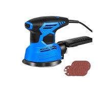 Wet Polisher, 300W Random Orbital Electric Sander Machine with 21Pcs 125mm Sandpapers Strong Dust Collection Polishe