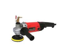Wet Polisher， Electric 1400w Marble Granite Wet Stone Polisher Grinder Sander Hand Water Mill Variable Speed C/w 7 Pcs Polishing Pad