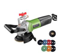 Wet Polisher Grinder, Variable Speed Polisher with 4-Inch Diamond Pads, for Concrete, Marble, Granite, Stone Countertop Polishing