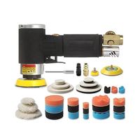 Wet Polisher, Pneumatic Orbital Sander Air Grinder 125mm/150mm Vacuum Eccentric Polishing/Grinding Machine Pneumatic Tools(Mini Sander)