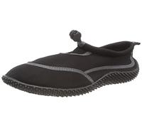 Wet Shoes Mens Adult Size Aqua Beach Surf Water Swim Foot Protection (Black & Grey, Numeric_8)