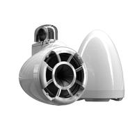 wet sounds Rev 8 White V2 Revolution Series 8" White Tower Speakers w/Fixed Clamp