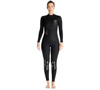 Wet Suit For Men 3MM Warm Diving Suit Women's Thickened One Piece Long Sleeved Diving Suit Oversized Surfing Snorkeling Suit Wetsuits(Black,XS)