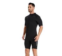 Wet Suit For Men 3MM Wetsuit Men Keep Warm Swimsuit Scuba Free Diving Suit Short Sleeve Surfing Snorkeling Suits Women Swimwear(2,XXXL)