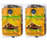 Wet Tamarind with seeds 200g - Authentic Indian Tamarind for Cooking, Rich in Flavor, Ideal for Curries, Chutneys, and Sauces (Pack of 2)