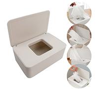 Wet Tissue Box, Baby Towel Box Dispenser Box for Wet Wipes Case with Lid, for Home Office (White)