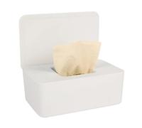 Wet Tissue Box Paper Dispenser Portable with Lid Storage Holder Dustproof Organizer Napkin Hot(White)