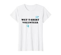 Wet Tshirt Contest Volunteer Spring Break Hot Summer Wet Value Graphic T-Shirt, Women, White, S