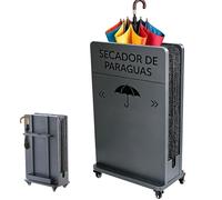 Wet Umbrella Remover Drying Machine, Water Absorbing Umbrella Rack with Wheels, Double-Layered Rainwater Absorption, Commercial Umbrella Dryer Stand