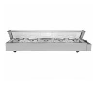 Wet Well Catering Bain Marie Food Warmer Display, 5 Pan, 1/2 GN,