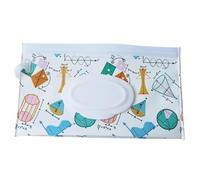 Wet Wipe Pouch Portable Wipes Holder Case Flip Cover Snap-Strap Reusable Refillable Cosmetic Useful Tissue Box for Home Office Desk(Color 06)