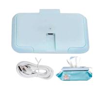 Wet Wipe Warmer, Ultra Thin 100g Wet Wipe Warmer with Timer, Portable Light Change Wipe Warmer, USB Charging Wipes Distribu