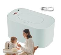 Wet Wipe Warmer - USB Portable Wipes Dispenser for Baby,Large Capacity Diaper Container, Smart Precise Temperature Control Travel Tissue Dispenser for Boys, Girls