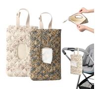 Wet Wipes Box Bag Wet Toilet Paper Tissue Box (Beige/Orange)