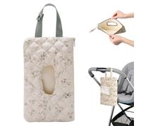 Wet Wipes Box Bag Wet Toilet Paper Tissue Box (Green Flowers)