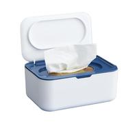 Wet Wipes Box, Wet Wipe Dispenser for Baby and Adults, Refillable Wet Toilet Paper Box, Keeps Wipes Fresh, One-Handed , 19 x 13.5 x 7.5 cm