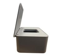 Wet Wipes Dispenser Tissue Box Holder with Lid Dustproof Baby Nappy Wet Tissue Box Cover Toilet Wipes Storage Container Keep Wipes Fresh & Safe Napkin Holder Case for Home, Car or Office Desk (Grey)